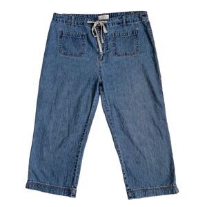 Northern Reflections Denim Capri Pants 100% Cotton SZ 14